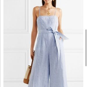J.Crew seersucker striped jumpsuit